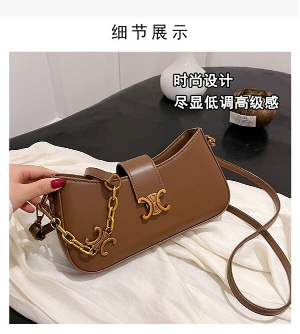 Luxury Arch Underarm Bag for Women, 2025 New Stylish Chain Casual Versatile Shoulder Crossbody Bags - Image 11