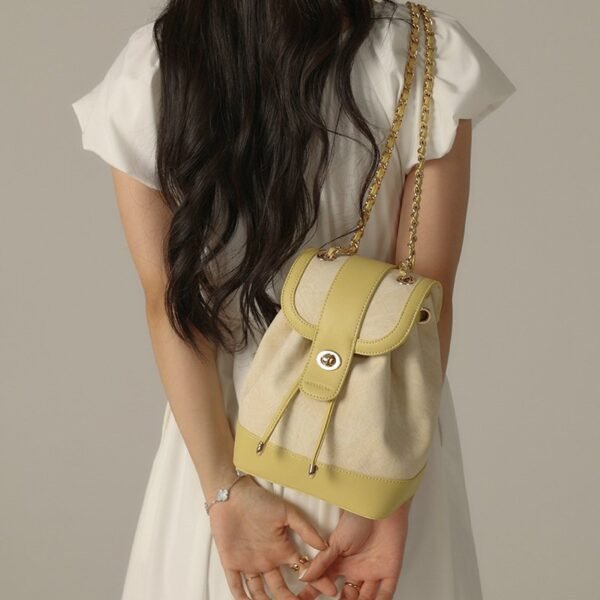 NovaGlam Chain Backpack - Spring/Summer New Travel Backpack for Women, Small Backpack for Outings (Luxury Design) - Image 3