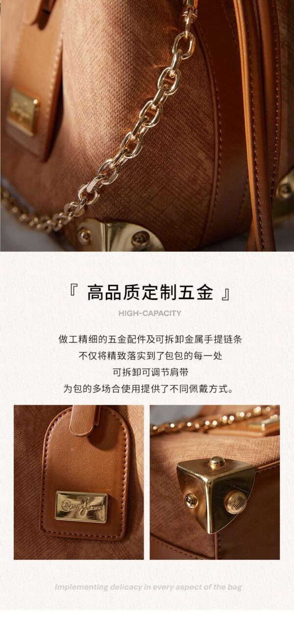 Bucket Bag 2025 Spring/Summer New Design - Black/Brown Luxury Stylish Shoulder Crossbody Bucket Bag - Image 8