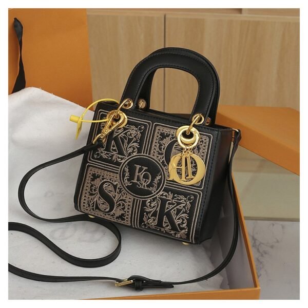 New Stylish Versatile Shoulder/Crossbody Embroidered Lady Dior Bag - Luxury Designer Small Square Bag for Women