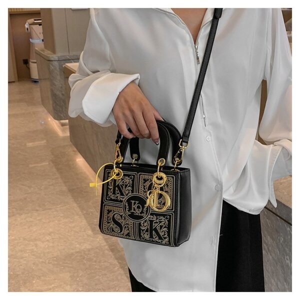 New Stylish Versatile Shoulder/Crossbody Embroidered Lady Dior Bag - Luxury Designer Small Square Bag for Women - Image 9