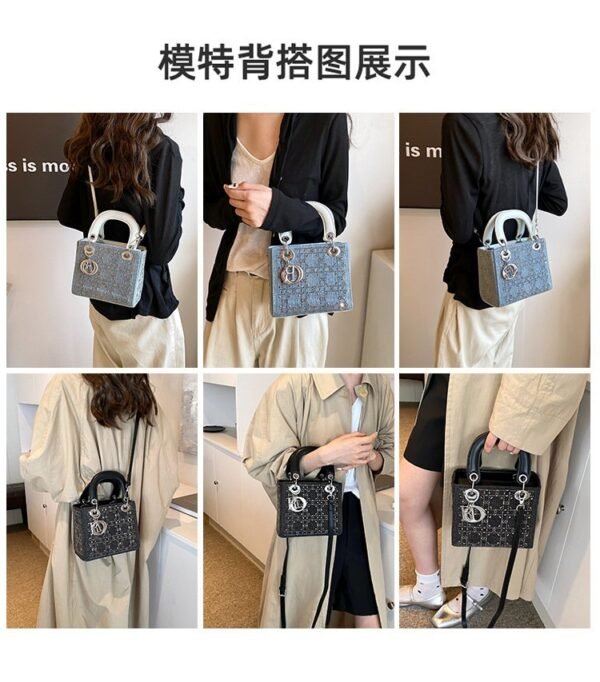 Trendy OW Shoulder Bag - Arrow Clasp Small Square Bag with Braided Strap, Jitney 1.4 Inspired Crossbody Bag (Instagram Style) - Image 6