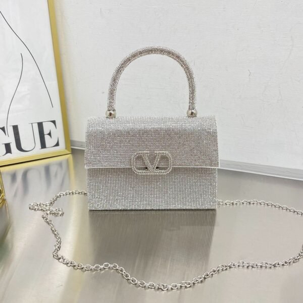 New Premium A-Grade Crystal Evening Bag - Trendy Versatile Fashionable Minimalist Shoulder/Crossbody Clutch - Image 3