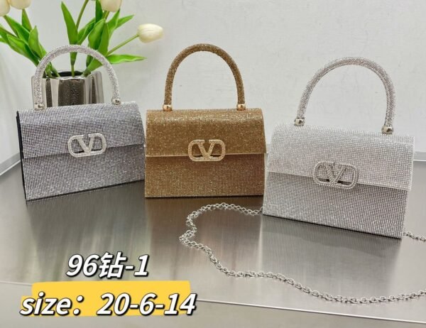 New Premium A-Grade Crystal Evening Bag - Trendy Versatile Fashionable Minimalist Shoulder/Crossbody Clutch - Image 4