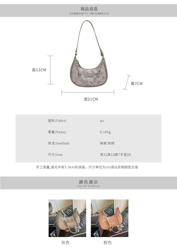CEEKAY Authentic Women's Autumn/Winter Underarm Bag - Luxury Designer Shoulder Crossbody Bag (2023 New Collection) - Image 12