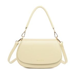 Luxury Round Saddle Bag - Trendy Underarm Shell Bag with Minimalist Design (Export Quality)