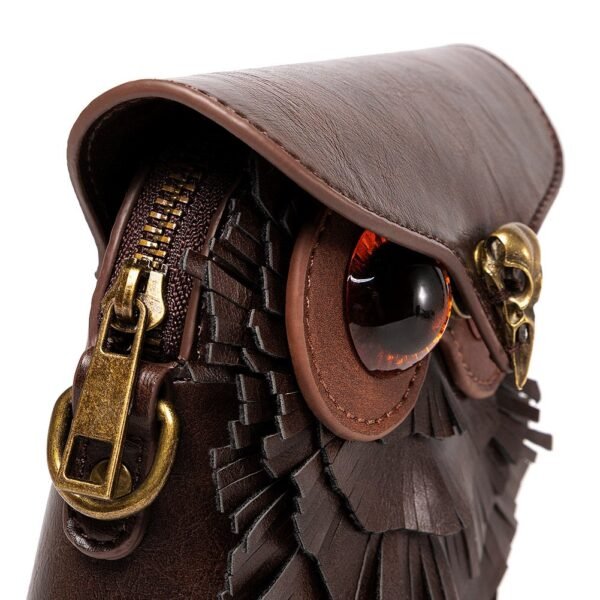 New Medieval Steampunk Women's Shoulder Bag - Creative Owl-Shaped Mini Wallet Crossbody Bag - Image 4