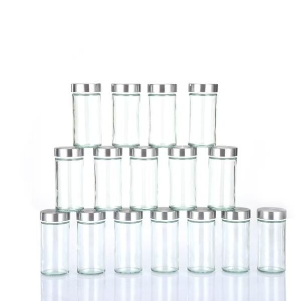 360° Rotating Spice Rack - Stainless Steel Kitchen Condiment Organizer with Multi-Jar Spice Box Set - Image 11