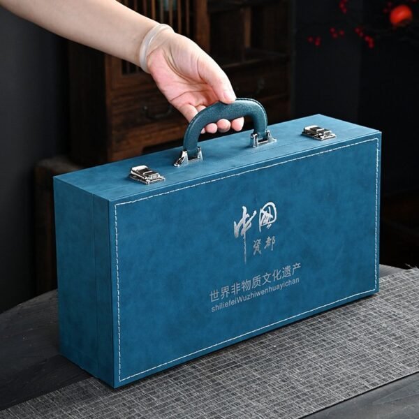 Blue & White Porcelain Tea Set - Complete Chinese Gongfu Tea Ceremony Kit (Luxury Gift Box, Premium Ceramic) - Image 6